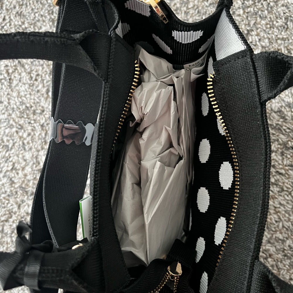 kate spade Black and White Polka Dot Crossbody Bag - Picture 4 of 5